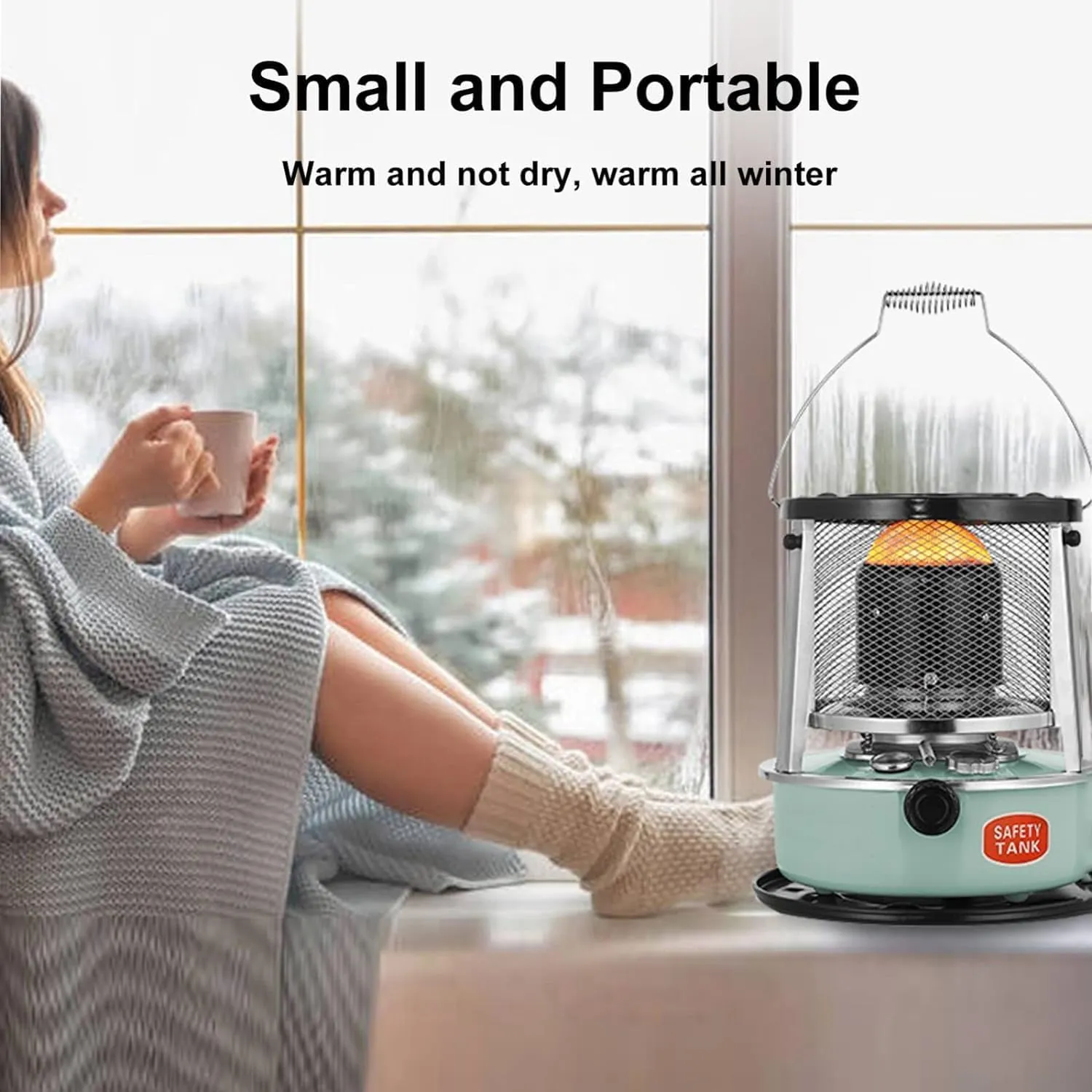 Kerosene Heater for Indoor Camping Stove 4.5L Kerosene Stove Burner Non Electric Efficient Tent Heater Camping Burner