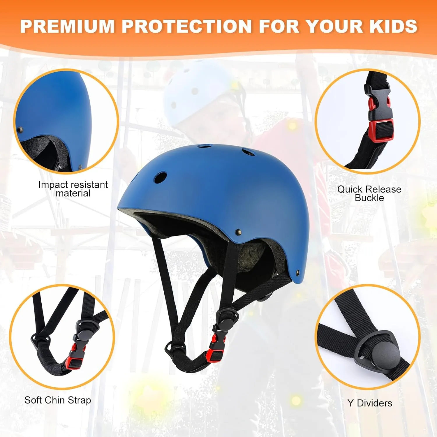 Kids Bike Helmet - Adjustable Toddler Helmets for Ages 2-8/8-14 Years Boys Girls, Multi-Sport Kids Helmet for Bicycles Skateboarding Scooter Balance Bike…