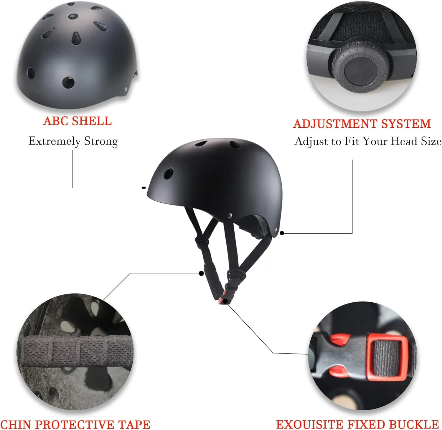 Kids Bike Helmet - Adjustable Toddler Helmets for Ages 2-8/8-14 Years Boys Girls, Multi-Sport Kids Helmet for Bicycles Skateboarding Scooter Balance Bike…