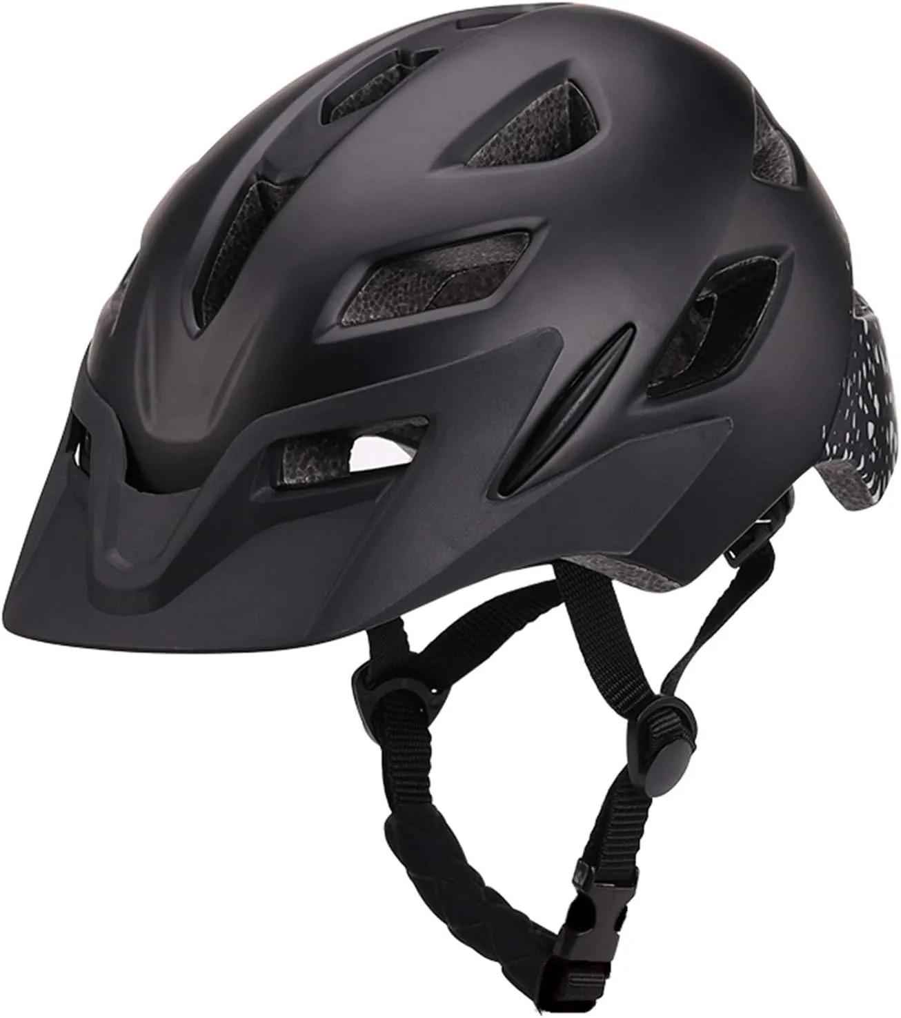 Kids Bike Helmet, Adjustable Youth Boys Girls Helmets for Ages 3-5-8-14 Years (50-57cm), Child Helmet with Visor and LED Light, Lightweight Multi-Sport Bicycle Scooter Skate Cycling Helmets