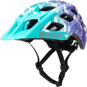 Kids Bike Helmet, SIFVO Kids Helmet 8  Boys and Girls Bike Helmet with Cool Visor, Bike Helmets for Kids, Youth Bike Helmet Kids Mountain Bike Helmet Lightweight and Sturdy【55-58cm】