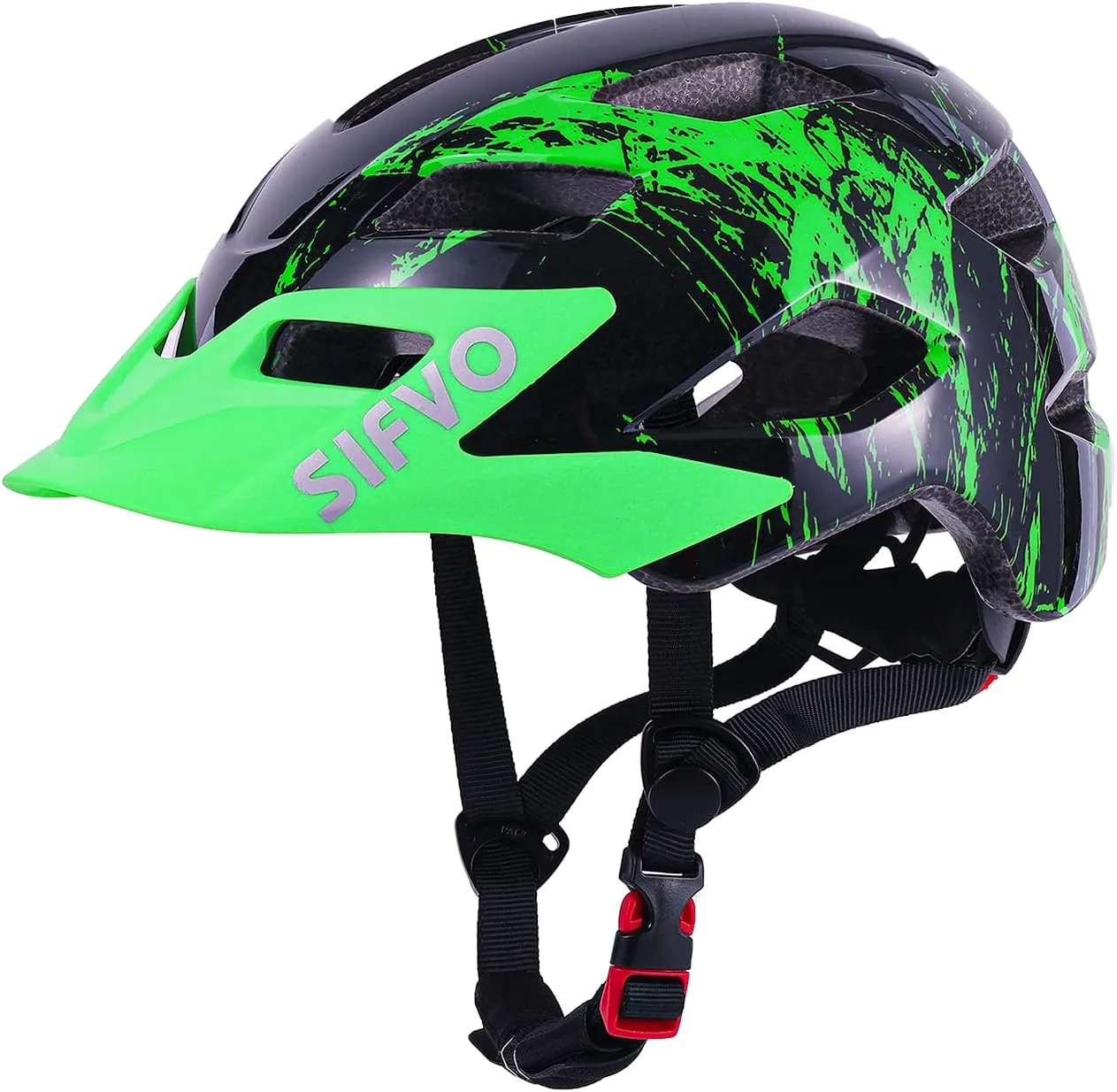 Kids Helmet, SIFVO Kids Bike Helmet Boys and Girls Bike Helmet with Cool Visor Helmet for Kids 5-14, Kids Bike Helmets Youth Bike Helmet Adjustable & Lightweight 50-57cm