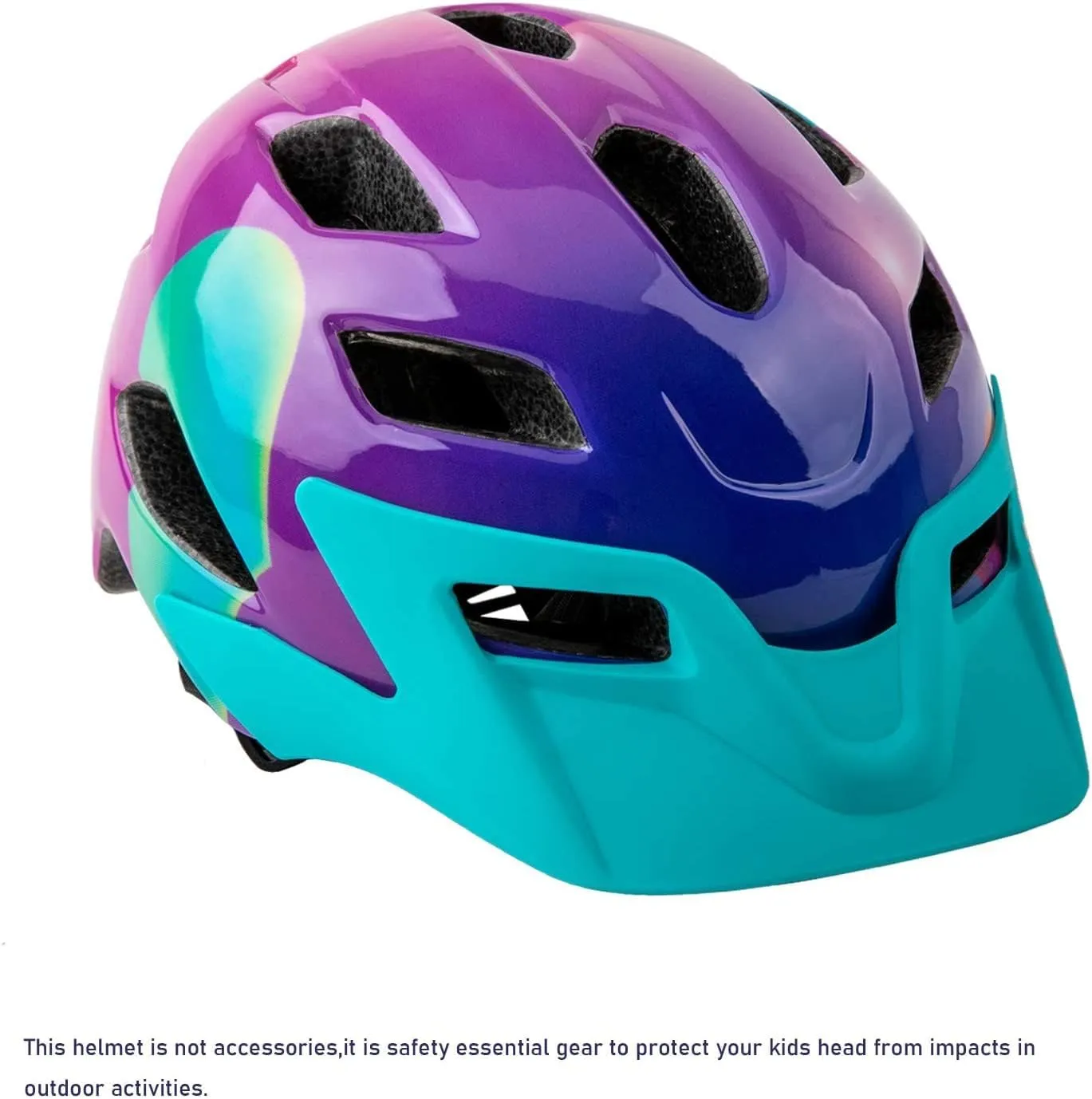 Kids Helmet, SIFVO Kids Bike Helmet Boys and Girls Bike Helmet with Cool Visor Helmet for Kids 5-14, Kids Bike Helmets Youth Bike Helmet Adjustable & Lightweight 50-57cm