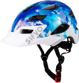 Kids Helmet, SIFVO Kids Bike Helmet Boys and Girls Bike Helmet with Cool Visor Helmet for Kids 5-14, Kids Bike Helmets Youth Bike Helmet Adjustable & Lightweight 50-57cm