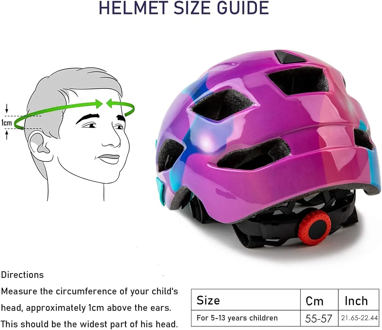 Kids Helmet, SIFVO Kids Bike Helmet Boys and Girls Bike Helmet with Cool Visor Helmet for Kids 5-14, Kids Bike Helmets Youth Bike Helmet Adjustable & Lightweight 50-57cm