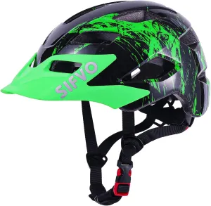Kids Helmet, SIFVO Kids Bike Helmet Boys and Girls Bike Helmet with Cool Visor Helmet for Kids 5-14, Kids Bike Helmets Youth Bike Helmet Adjustable & Lightweight 50-57cm