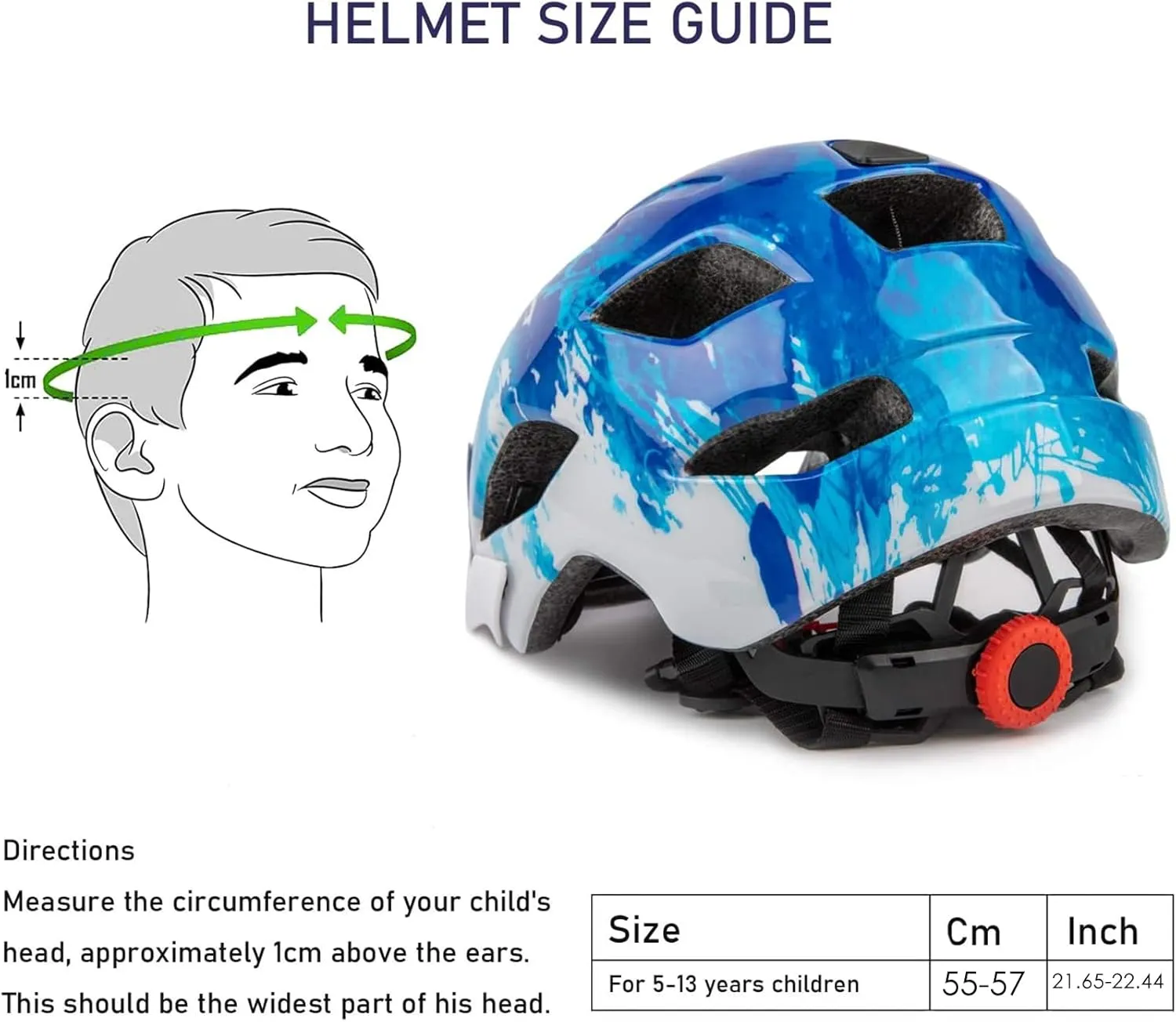 Kids Helmet, SIFVO Kids Bike Helmet Boys and Girls Bike Helmet with Cool Visor Helmet for Kids 5-14, Kids Bike Helmets Youth Bike Helmet Adjustable & Lightweight 50-57cm