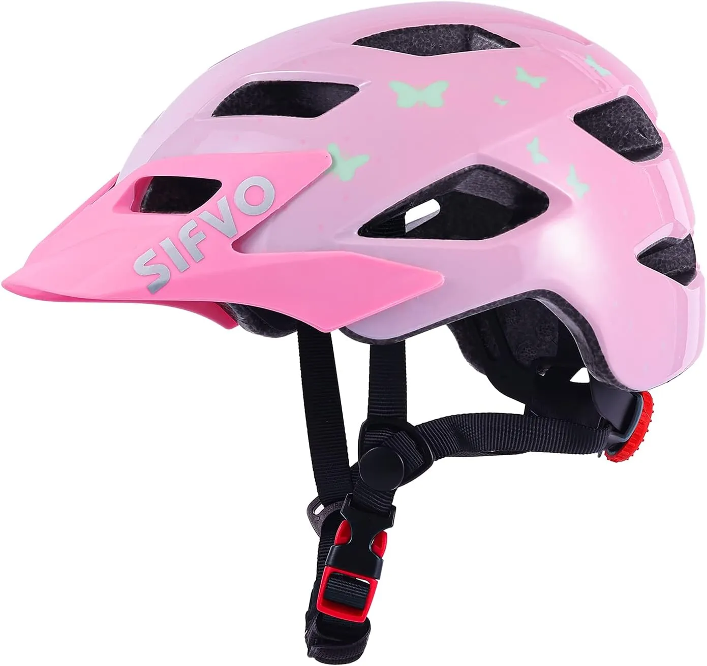 Kids Helmet, SIFVO Kids Bike Helmet Boys and Girls Bike Helmet with Cool Visor Helmet for Kids 5-14, Kids Bike Helmets Youth Bike Helmet Adjustable & Lightweight 50-57cm