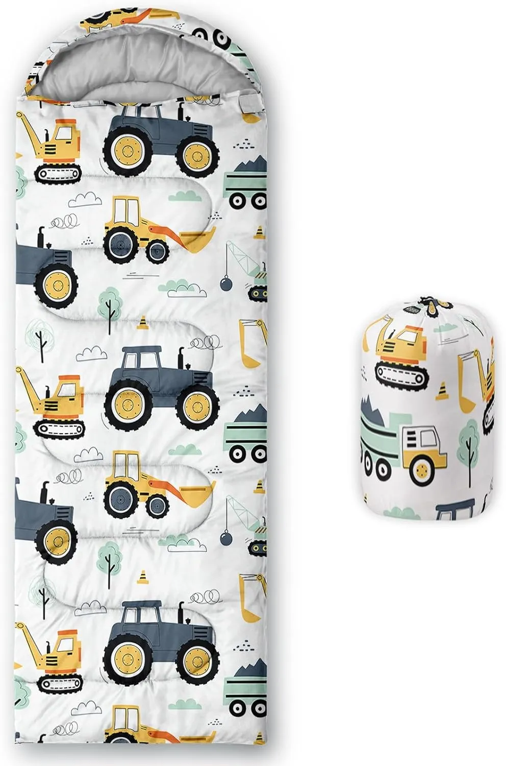 Kids Sleeping Bag for Boys Girls,Cute Puppy Print-Lightweight Warm Portable Outdoor Indoor-Waterproof Cold Weather Resistant Sleeping Bag for Camping Hiking