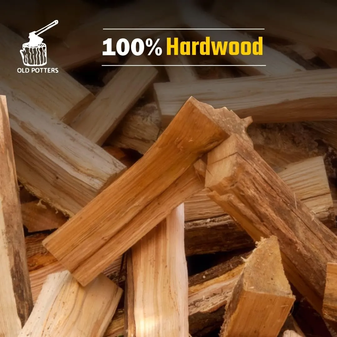 Kiln Dried Firewood - Cherry, 1100 Cu. in, 16-18 Logs ~ 8" x 2.5" Logs. Solo Stove and Cooking Wood for Grilling, Smoking, and Firepits, Cherry.