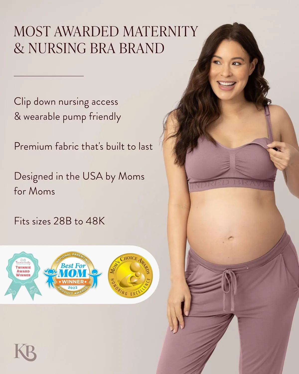 Kindred Bravely Sublime Seamless Nursing Bra | Wireless Maternity & Postpartum Bra