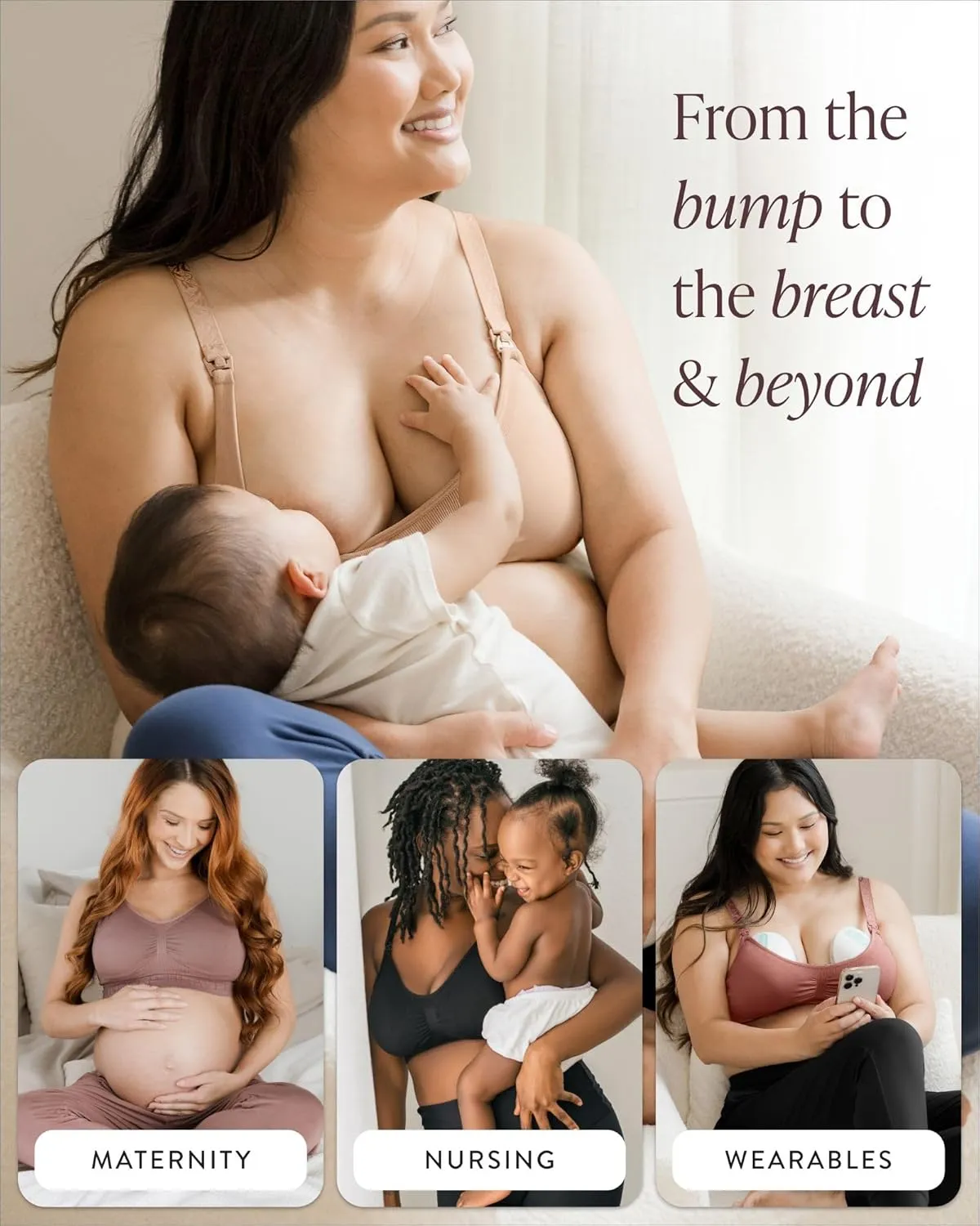 Kindred Bravely Sublime Seamless Nursing Bra | Wireless Maternity & Postpartum Bra