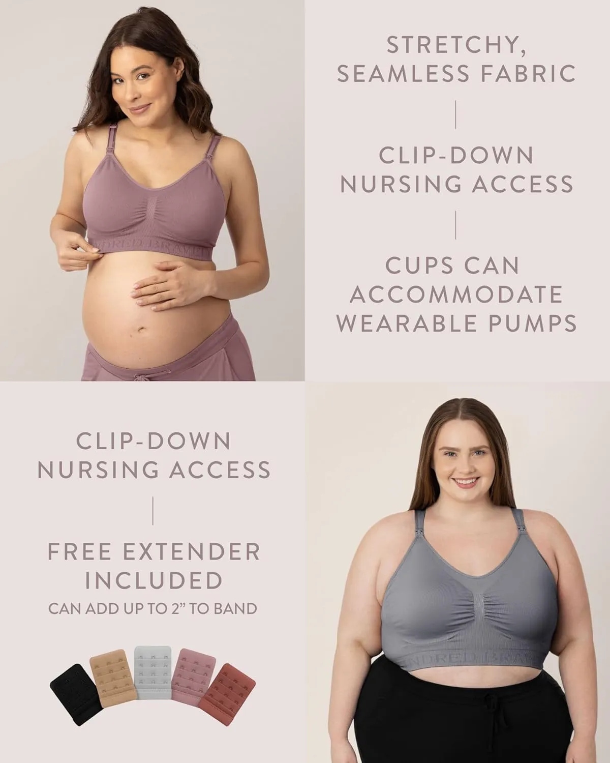 Kindred Bravely Sublime Seamless Nursing Bra | Wireless Maternity & Postpartum Bra