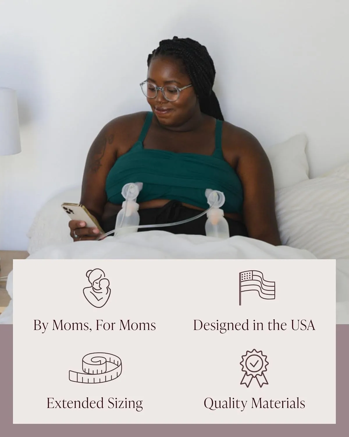Kindred Bravely Sublime Wireless Comfort Sleep Pumping Bra | Seamless Hands-Free Pumping & Nursing Bra