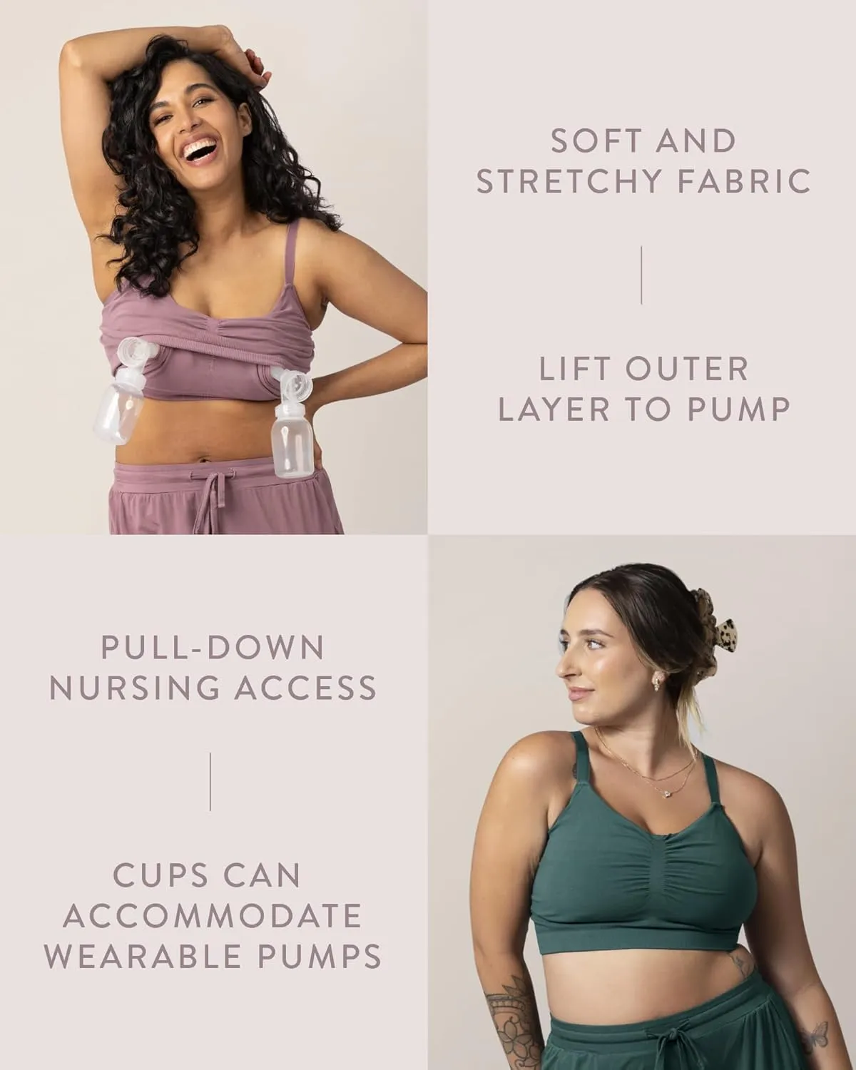 Kindred Bravely Sublime Wireless Comfort Sleep Pumping Bra | Seamless Hands-Free Pumping & Nursing Bra