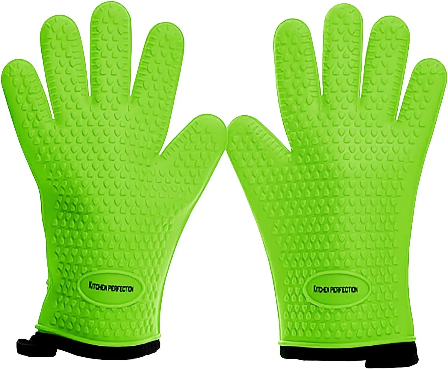 Kitchen perfection S Silicone Smoker Oven Gloves -Extreme Heat Resistant BBQ Gloves -Handle Hot Food Right on Your Grill Fryer Pit|Waterproof Oven Mitts |Superior Value Set 3 Bonuses