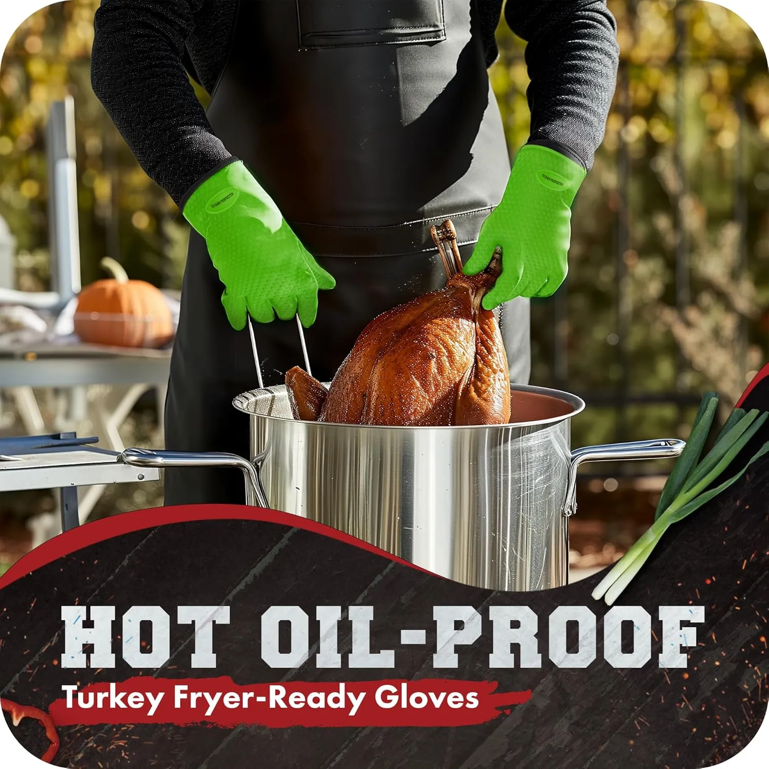 Kitchen perfection S Silicone Smoker Oven Gloves -Extreme Heat Resistant BBQ Gloves -Handle Hot Food Right on Your Grill Fryer Pit|Waterproof Oven Mitts |Superior Value Set 3 Bonuses