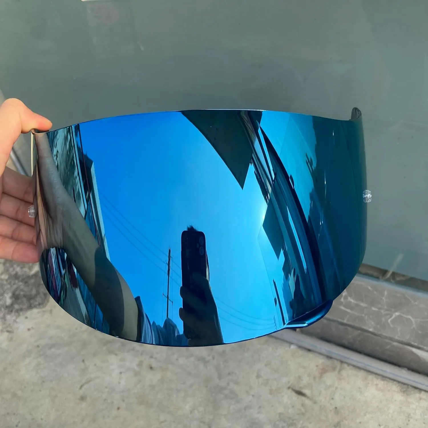 KMAN Motorcycle Helmet Visor Shield for AGV K3SVK5 K1 K5S Sunscreen Capacetes Lens Cascos Accessories (Blue), Universal