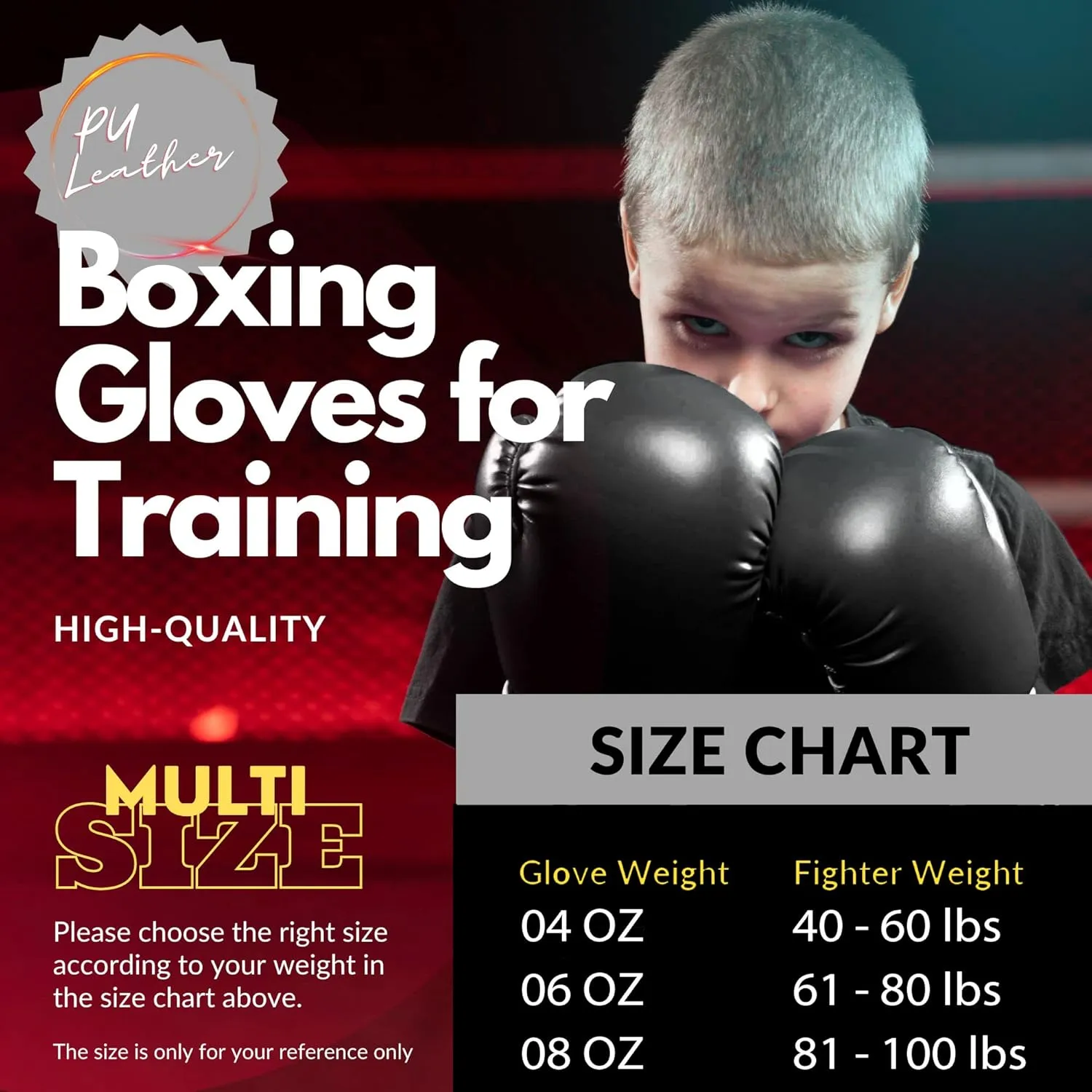 Kruzak Boxing Gloves for Kids 5-10 Years Training, Sparring, Kickboxing, Muay Thai, Martial Arts & MMA Fighting - Boys & Girls Punch Bag Mitts Training