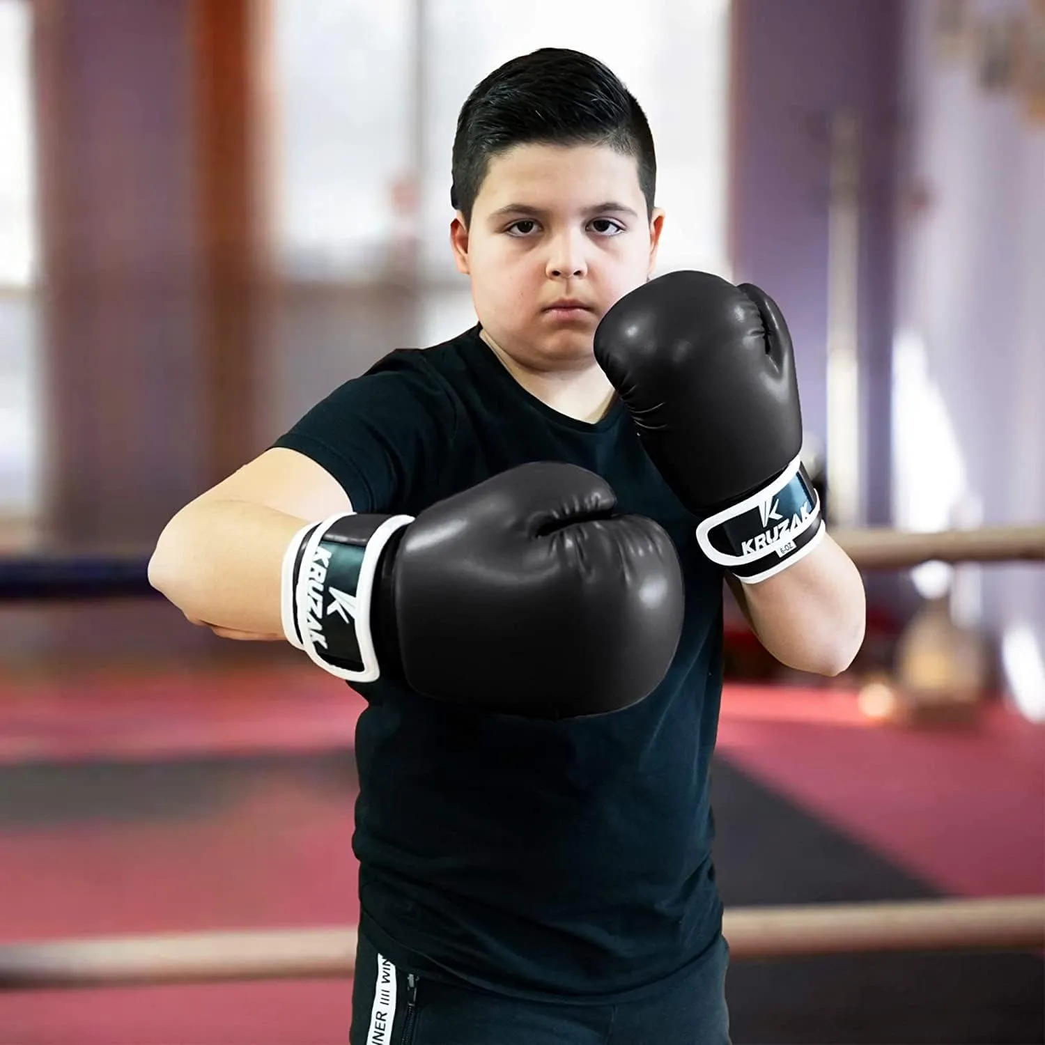 Kruzak Boxing Gloves for Kids 5-10 Years Training, Sparring, Kickboxing, Muay Thai, Martial Arts & MMA Fighting - Boys & Girls Punch Bag Mitts Training
