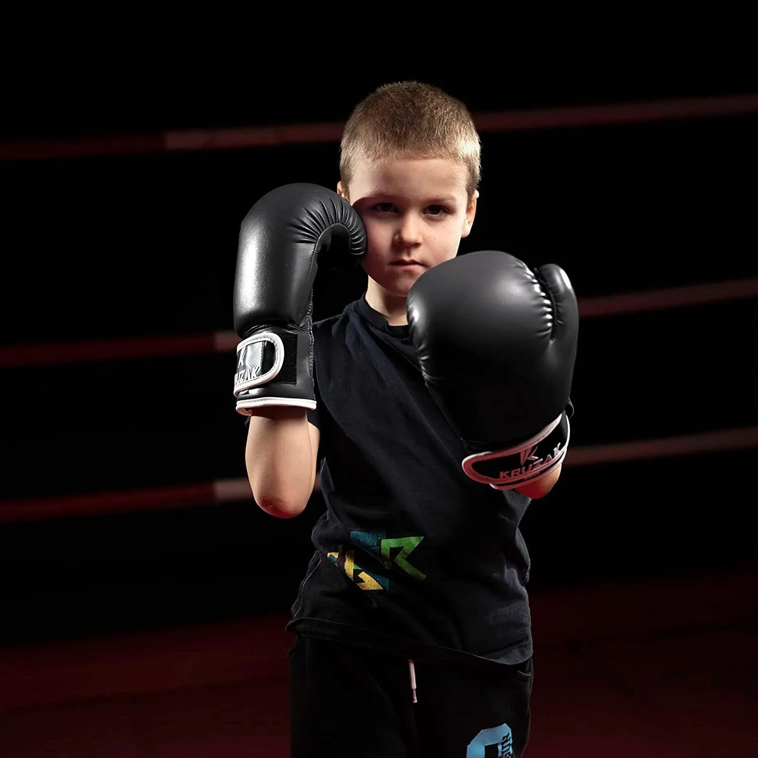 Kruzak Boxing Gloves for Kids 5-10 Years Training, Sparring, Kickboxing, Muay Thai, Martial Arts & MMA Fighting - Boys & Girls Punch Bag Mitts Training