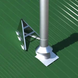 Kuma XL Snow Destroyer for Chimneys. USA Made. Universal Fit. Lifetime Protection for 6-10" Wood Stove Chimneys