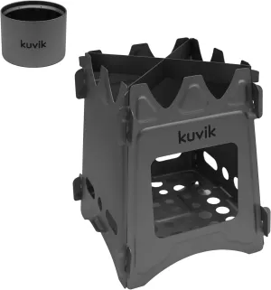 Kuvik Micro Titanium Siphon Alcohol Stove & Titanium Wood Stove Bundle