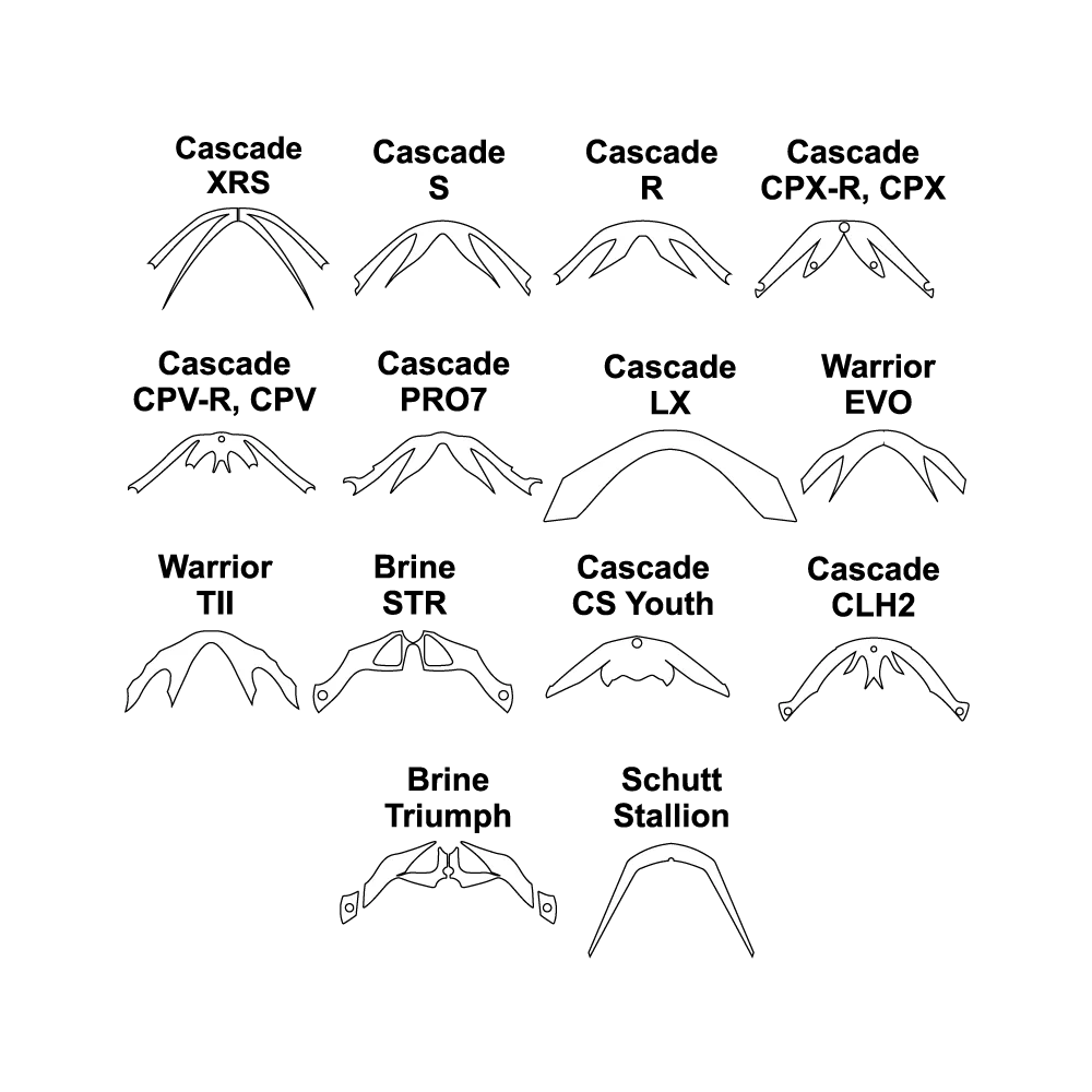 Lacrosse Visor Decals