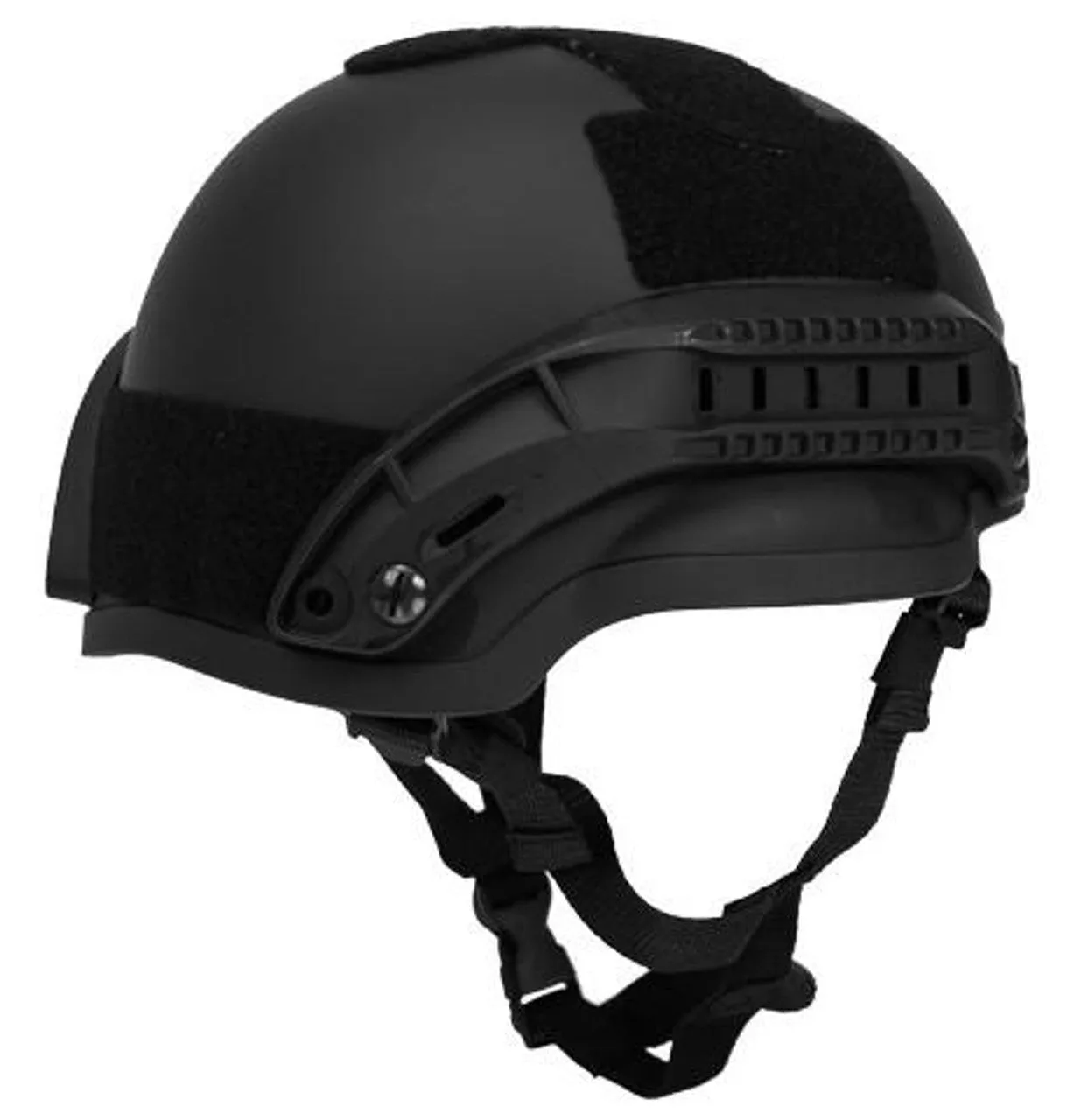 Lancer Tactical MICH 2002 SF Type Plastic Helmet – Black Tactical Airsoft Helmet for Military Simulation