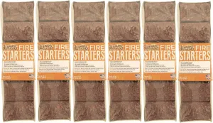 Lehman's Fire Starters, Non-Toxic Indoor/Outdoor Solid Firelighter with Safe Easy and Quick Light Wick, 36 Count (Six 6 Packs)