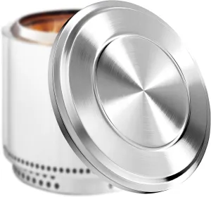Lid for Solo Stove Bonfire - 19.5 Inch Stainless Steel Fire Pit Lid Cover for Solo Stove Bonfire, Fire Pit Accessories for Outdoor Fire Pits and Camping Accessories