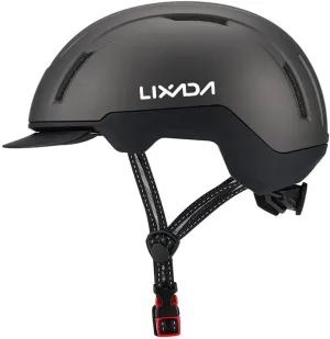 Lixada Adult Bike Helmet, Lightweight Mountain Bike Helmet Comfort Bicycle Helmet with Pads & Visor, Impact Protection Adjustable Cycling Helmet for Men Women Commuting, Road Biking, Skating