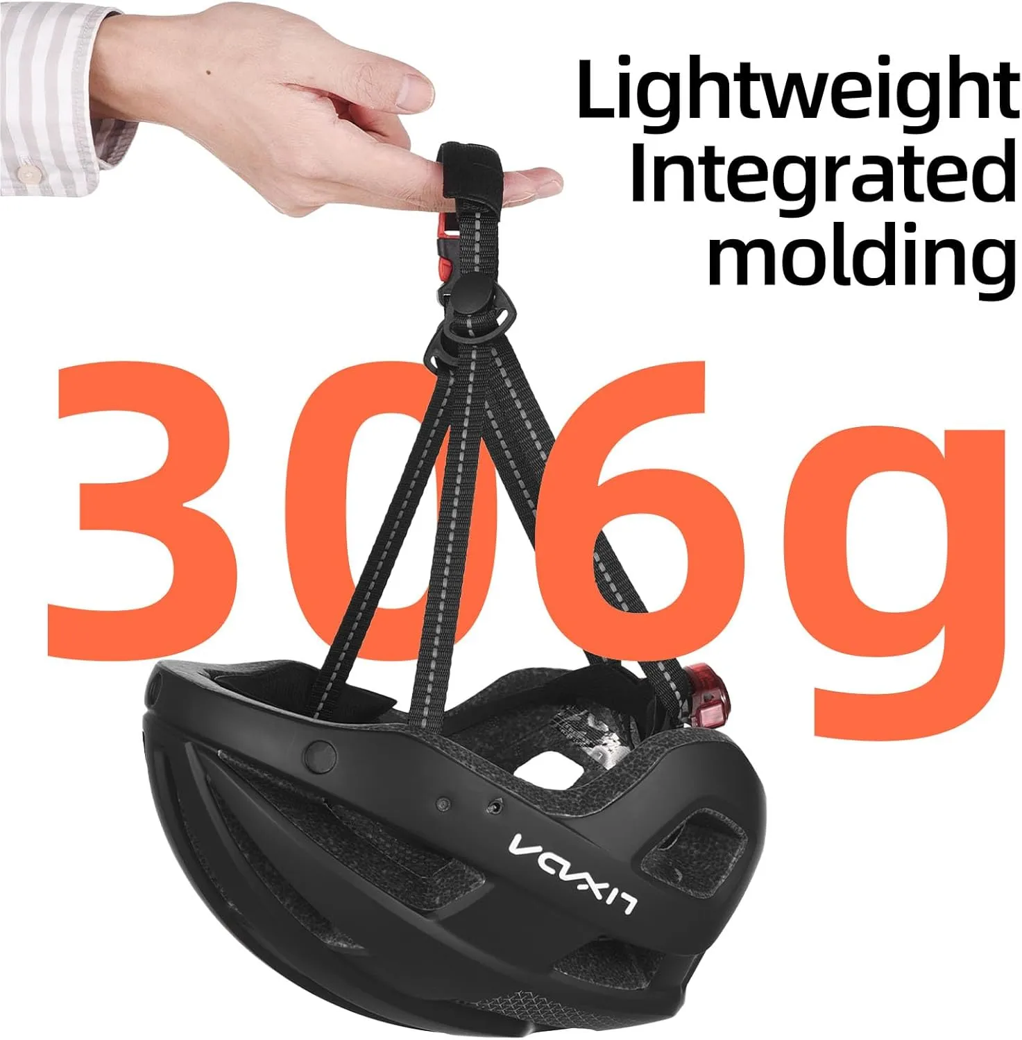Lixada Bike Helmet Adult with USB Rechargeable LED Mountain Bike Helmet Adjustable Cycling Helmet for Men Women MTB Helmet 54-62 cm