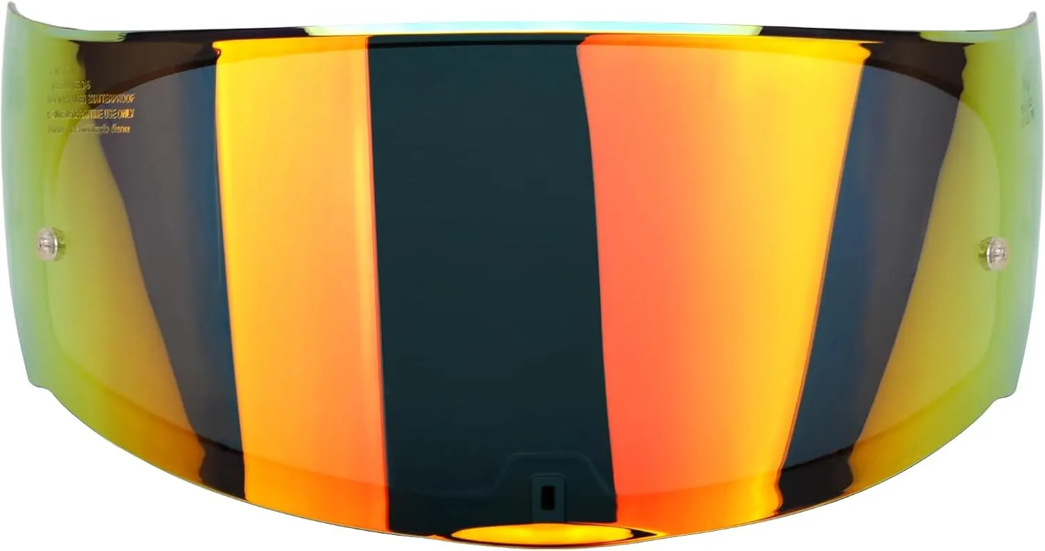 LKV Helmet Visor for Assault/Rapid/Stream - Motocycle Helmet Visor UV Protection Outer Face Shield Accessories Replacement for FF-353 320 328 800（Dark Tea Red）