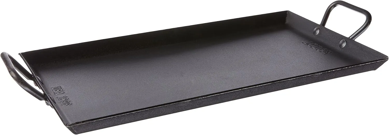 Lodge CRSGR18 Carbon Steel Griddle, Pre-Seasoned, 18-inch