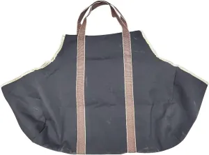 Log Tote Carrying Bag Woodpile FireWood Outdoor Hearth Stove Tools Set Basket Canvas Firewood Storage Bag Carrier Log Tote Bag Fireplace Carrier Bag Firewood Bag for Fireplace