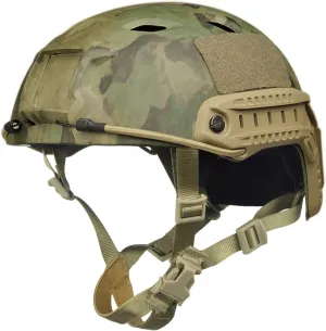 LOOGU Fast Base Jump Tactical Helmet for Airsoft with 12-in-1 Headwear