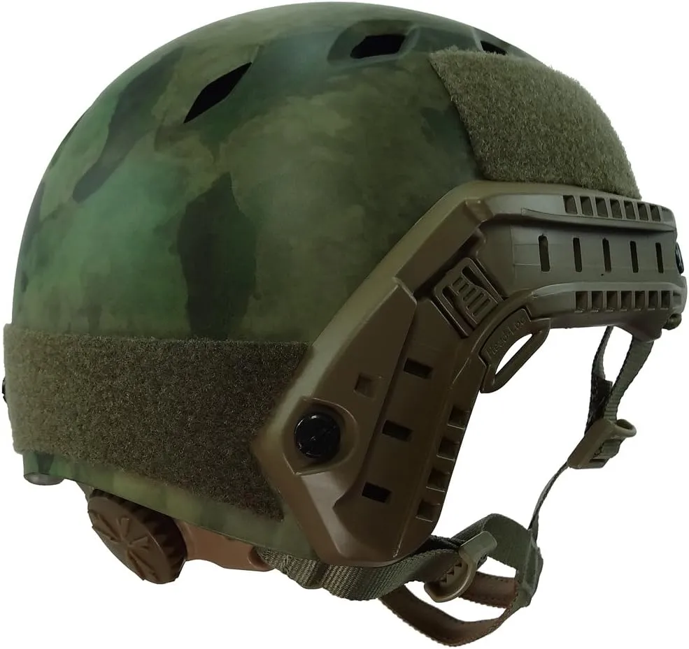 LOOGU Fast Base Jump Tactical Helmet for Airsoft with 12-in-1 Headwear