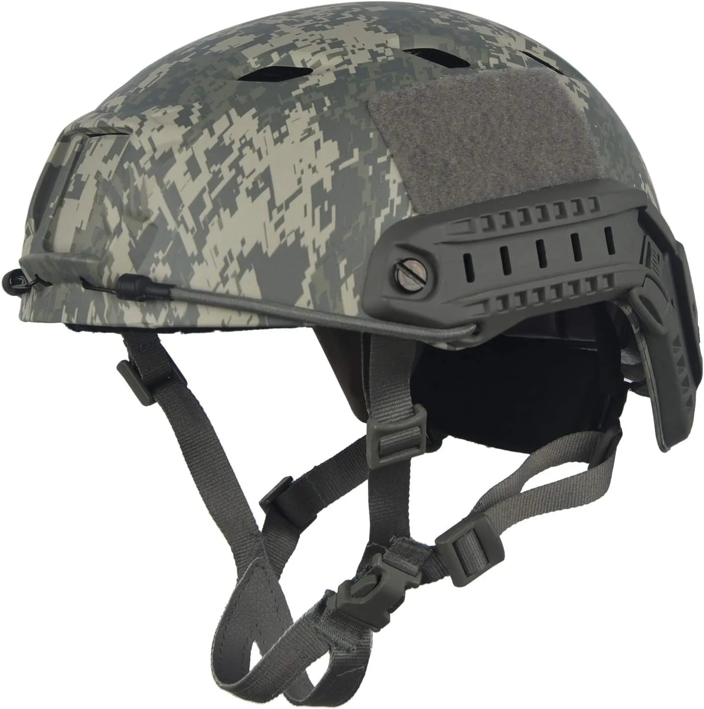 LOOGU Fast Base Jump Tactical Helmet for Airsoft with 12-in-1 Headwear