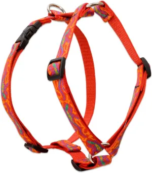 LupinePet Originals 3/4" Go Go Gecko 12-20" Adjustable Roman Dog Harness for Small Dogs