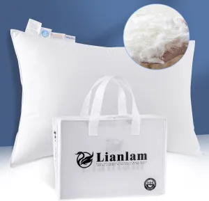 Luxury Canadian White Goose Down Pillow King - 1050  Fill Power, Soft Down Pillows for Sleeping, Fluffy Pillow for Neck Pain Relief, Hotel Bed Pillows for Side Sleeper (1 Pack, 20"x36")