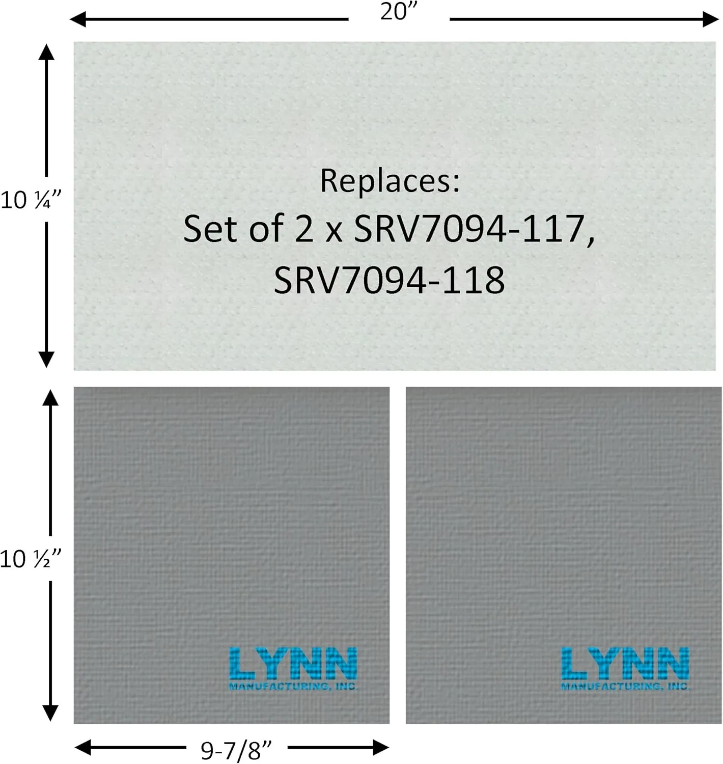 Lynn Manufacturing Replacement Quadra-Fire and Vermont Castings Ceramic Fiber Baffle Board and Blanket, Expedition I, Gifford CB/BM, SRV7094-117, SRV7094-118, 2389C