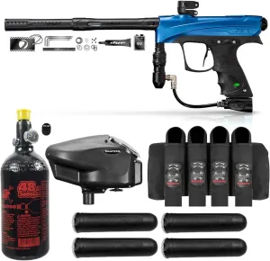 Maddog DYE CZR  Full Auto Electronic Paintball Gun Marker Advanced Starter Package | HPA Tank, Empire Halo Too Loader, Paintball Harness & Pods