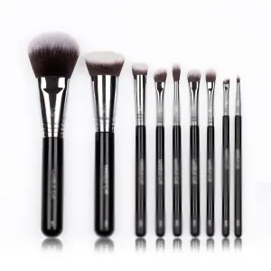 Makeup Brush-9Pcs Synthetic Hair Brushes Set-Powder Foundation Highlighter Eyeshadow Eyebrow Make Up Tools