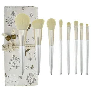 Makeup Brushes Set 8PCs Professional Makeup Brushes,Soft and Odor-free Natural Synthetic Bristles,for Face Powder Blush Eyeshadow Brushes Tool Kit (Beige)