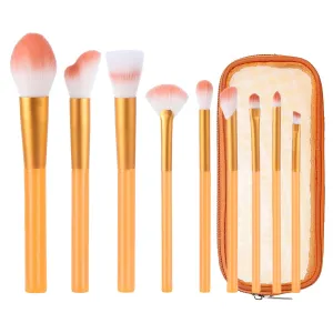 Makeup Brushes with Organizer Bag, 9 Pcs Professional Synthetic Powder Foundation Brush,Eyeliner Blending Eyeshadow Contour Concealer Brush Set,Birthday Gifts for Women