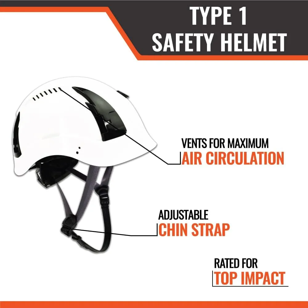Malta Dynamics APEX ANSI Z89.1 Type 1 Safety Helmet for Construction with Add-On Visors