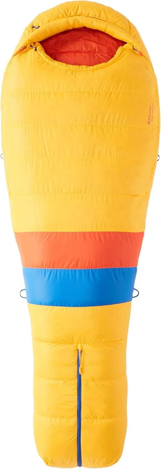 MARMOT Men's Never Summer 0° Sleeping Bag, 650 Fill Down for Camping & Backpacking