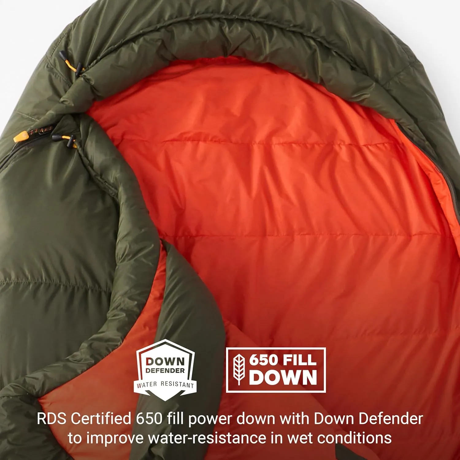 MARMOT Men's Never Winter 30° Sleeping Bag, 650 Fill Down for Camping & Backpacking