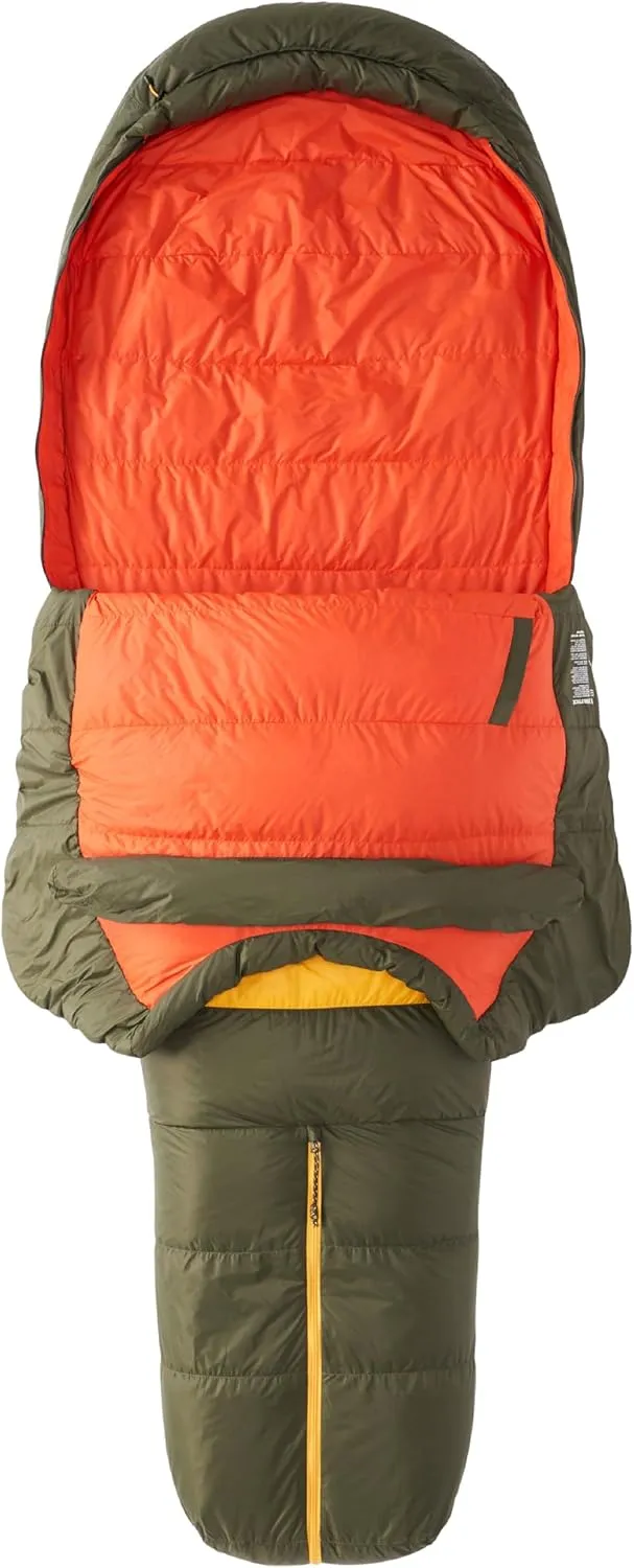 MARMOT Men's Never Winter 30° Sleeping Bag, 650 Fill Down for Camping & Backpacking